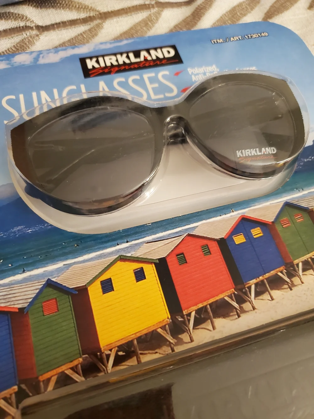 Kirkland Signature Sunglasses with Gray Lenses and Black Frame